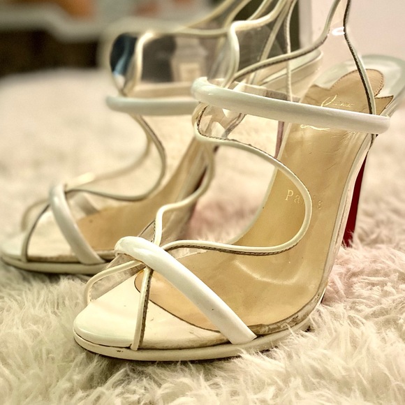 Christian Louboutin Aqua Ronda PVC Heels - Picture 4 of 11